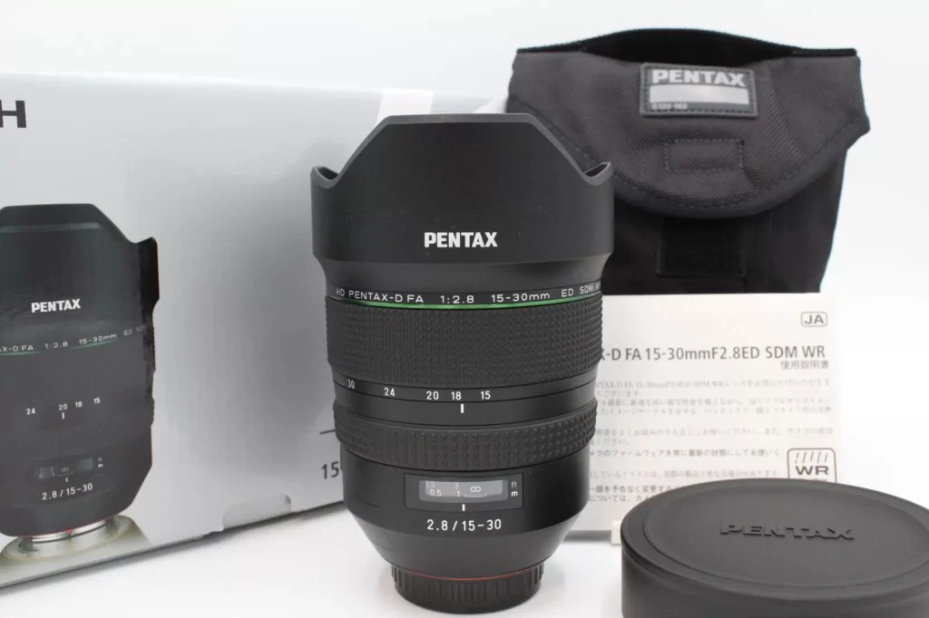 ペンタックス HD PENTAX-D FA 15-30mmF2.8ED SDM WR 超広角大