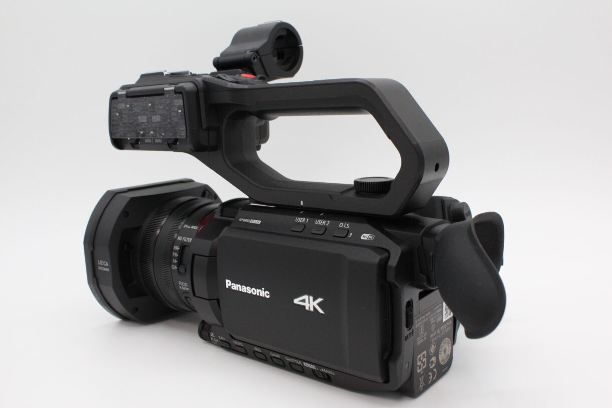 【新級品】PANASONIC パナソニック 4K ビデオカメラ X2000 SDダブルスロット 光学24倍ズーム ハンドルユニット BLK  HC-X2000-K