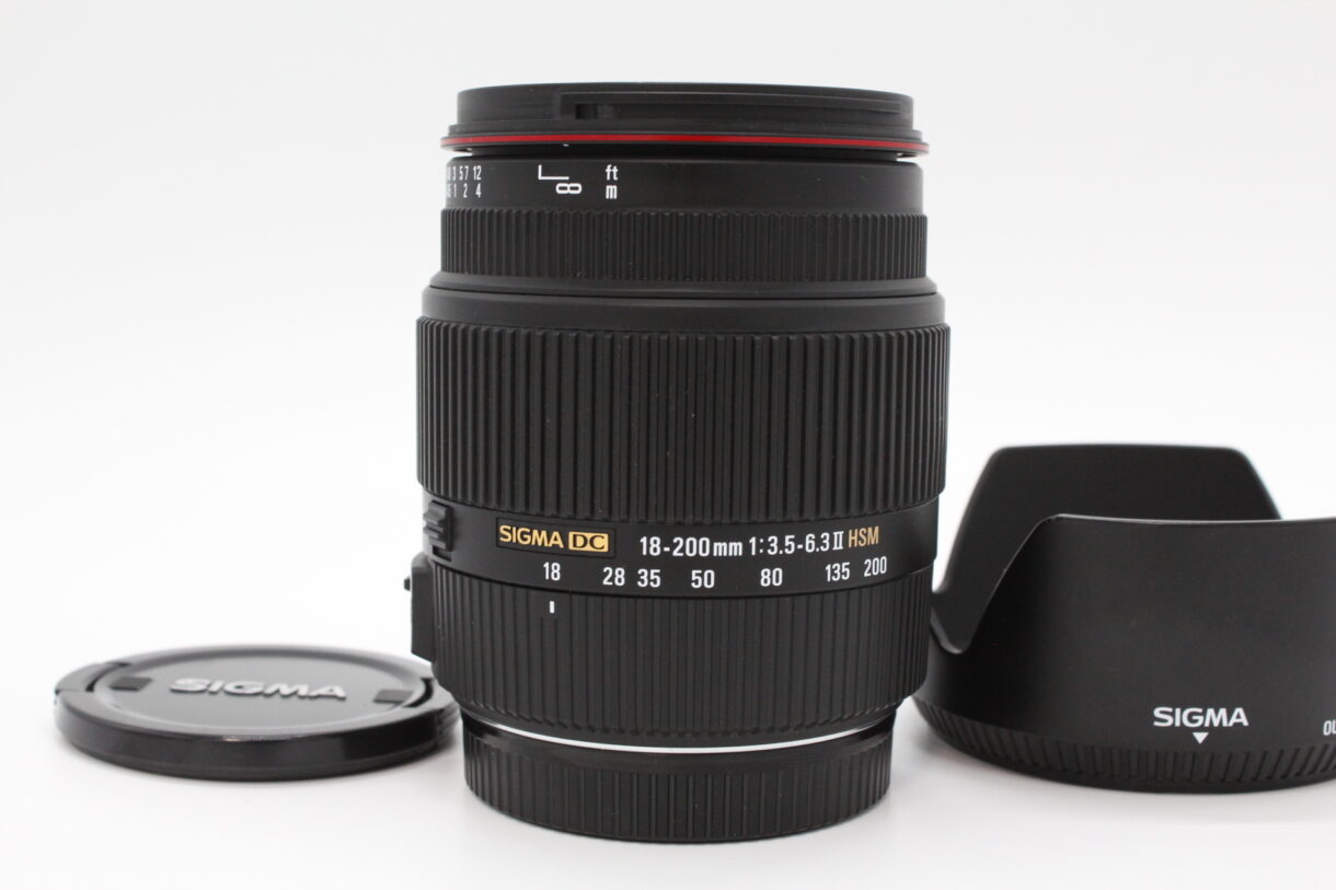 【美品】SIGMA シグマ 高倍率ズームレンズ 18-200mm F3.5-6.3IIDC OS HSM キヤノン用 APS-C専用  #LE2024318