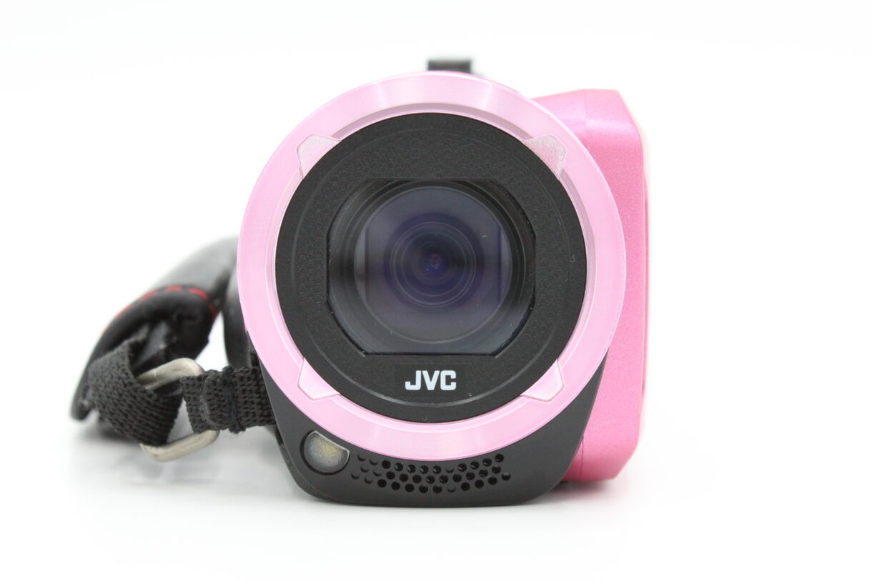 【美品】JVC ジェイブイシー KENWOOD JVC ビデオカメラ EVERIO 内蔵メモリー32GB ピンク GZ-F100-P  #LE2024371