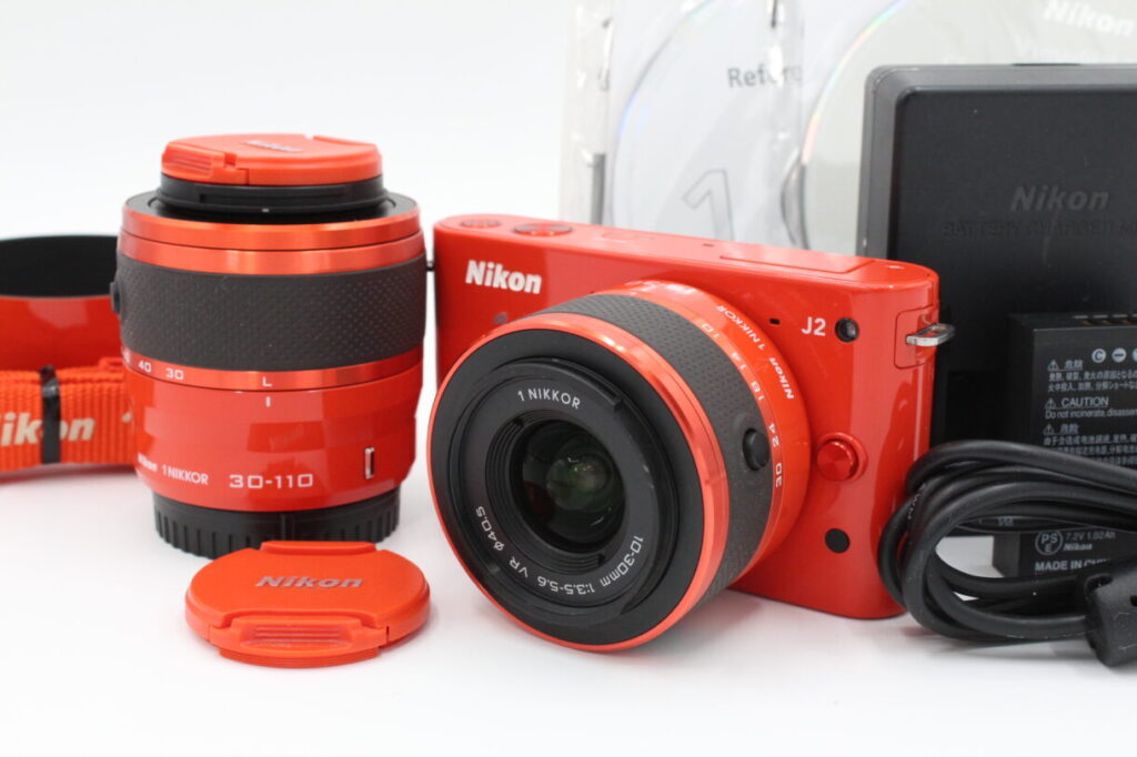 美品】NIKON ニコン ミラーレス一眼 Nikon 1 J2 ダブルズーム