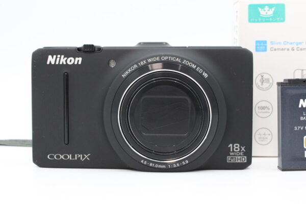 【美品】NIKON ニコン デジタルカメラ COOLPIX (クールピクス) S9300 ノーブルブラック #LE2024853