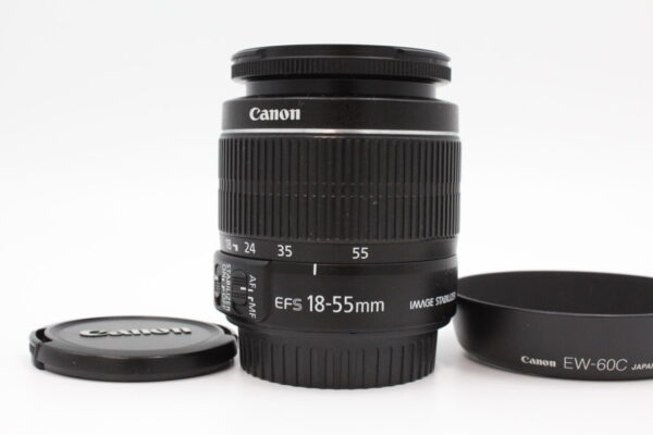 【美品】Canon キヤノン 標準ズームレンズ EF-S18-55mm F3.5-.5.6 IS II APS-C対応#LE20248251