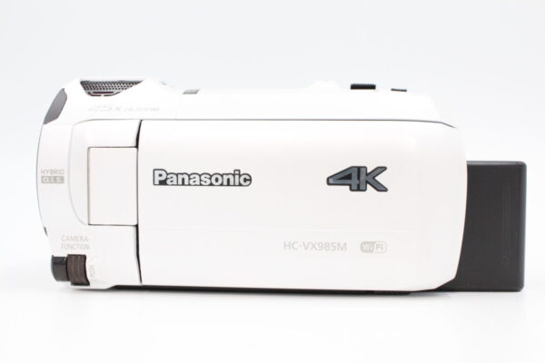 【美品】PANASONIC パナソニック 4K ビデオカメラ VX985M 64GB ホワイト #LE2024970 - 画像 (4)