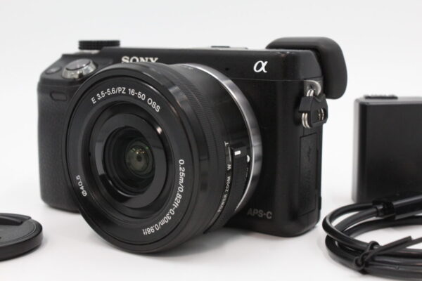 【良品】SONY ソニー ミラーレス一眼カメラ α NEX-6ズームレンズキット ブラック NEX-6L/B #LE2024971