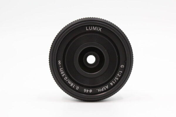 【美品】Panasonic パナソニック 単焦点 広角パンケーキレンズ マイクロフォーサーズ用 ルミックス G 14mm/F2.5 ASPH. H-H014#LE20249772 - 画像 (5)