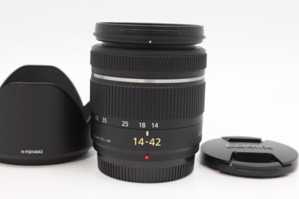 【美品】PANASONIC パナソニック LUMIX G VARIO 14-42mm F3.5-5.6 ASPH. MEGA O.I.S H-FS014042 #LE20249773