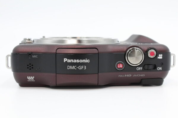 【美品】PANASONIC パナソニック ミラーレス一眼カメラ LUMIX GF3 ボディ センシュアルブラウン #LE20249771 - 画像 (9)