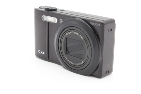 【美品】RICOH リコー CX4 ブラック 光学10.7倍ズーム 広角28mm #LE2025032 - 画像 (2)