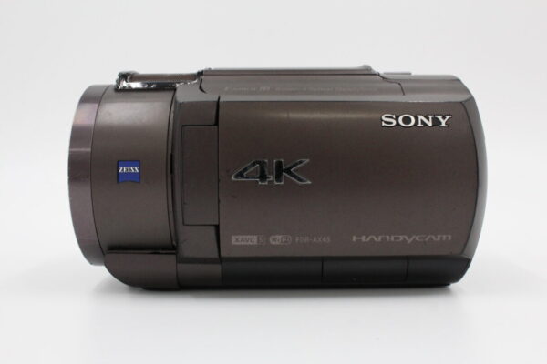 【訳アリ並品】SONY ソニー 4K Handycam FDR-AX45(2018年モデル) ブロンズブラウン 内蔵メモリー64GB 光学ズーム20倍 #LE2025034 - 画像 (4)