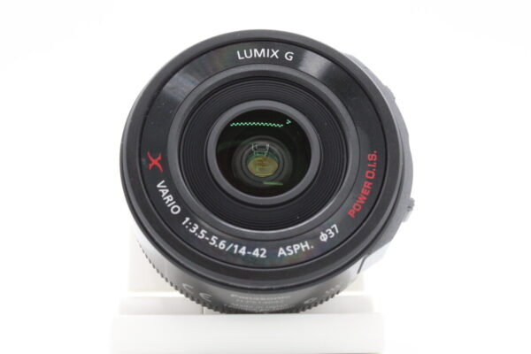 【美品】PANASONIC パナソニック  ルミックス G X VARIO PZ 14-42mm/F3.5-5.6 ASPH./POWER O.I.S. ブラック H-PS14042-K #LE20250362 - 画像 (7)