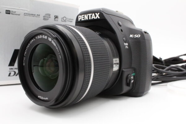 【美品】PENTAX ペンタックス K-50 DAL18-55mmWRレンズキット ブラック K-50 L18-55WR KIT #LE2025052