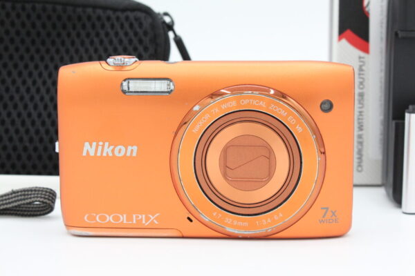 【並品】Nikon ニコン デジタルカメラ COOLPIX S3500 アプリコットオレンジ S3500OR#LE2025065