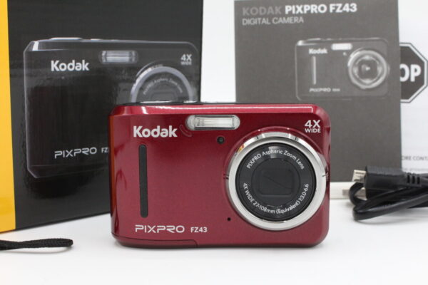 【良品】KODAK コダック PIXPRO FZ43 コンパクトデジタルカメラ レッドカラー#LE2025077