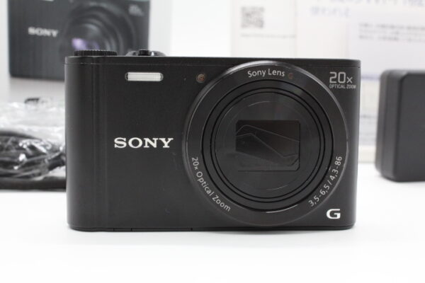 【美品】SONY デジタルカメラ Cyber-shot WX300 2110万画素 光学20倍 ブラック DSC-WX300(B)#LE2025204