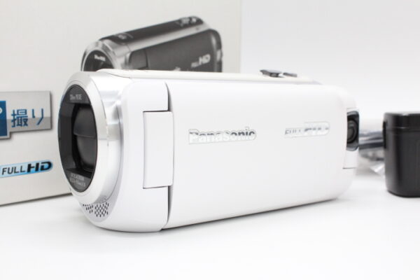 【美品】Panasonic パナソニック HDビデオカメラ 64GB ワイプ撮り 高倍率90倍ズーム ホワイト HC-W590M-W #LE2025209