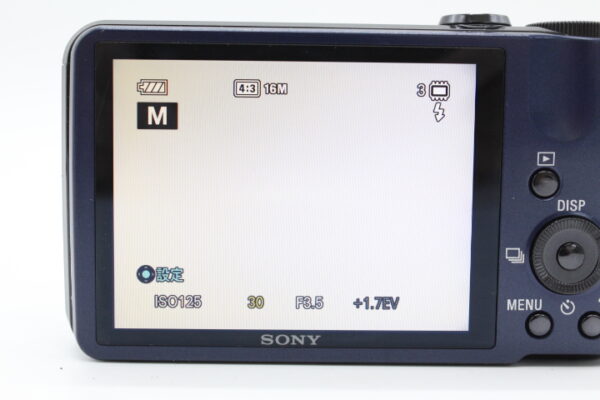 【良品】SONY ソニー デジタルカメラ Cyber-Shotブルー DSC-HX7V/L#LE2025228 - 画像 (11)