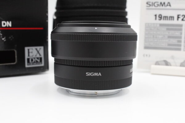 【美品】SIGMA シグマ 19mm 1:2.8 EX DN ソニー Eマウント用 ブラック #LE2024603