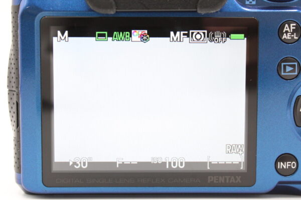 【良品】PENTAX ペンタックス デジタル一眼レフカメラ K-30 ボディ クリスタルブルー #LE20251851 - 画像 (11)