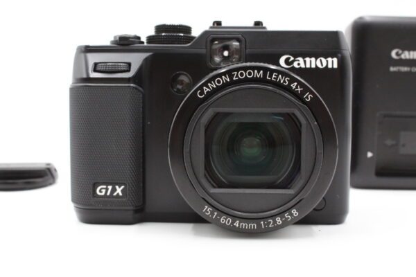 【良品】Canon キヤノン デジタルカメラ PowerShot G1X 1.5型高感度CMOSセンサー 3.0型バリアングル液晶 ブラック PSG1X#LE2025154