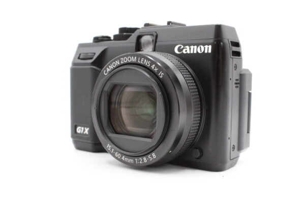 【良品】Canon キヤノン デジタルカメラ PowerShot G1X 1.5型高感度CMOSセンサー 3.0型バリアングル液晶 ブラック PSG1X#LE2025154 - 画像 (2)