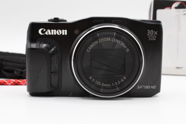 ＜＜別売りポーチ＆ストラップ付き＞＞【並品】Canon キヤノン デジタルカメラ Power Shot SX700 HS ブラック 光学30倍ズーム PSSX700HS(BK)#LE2025169