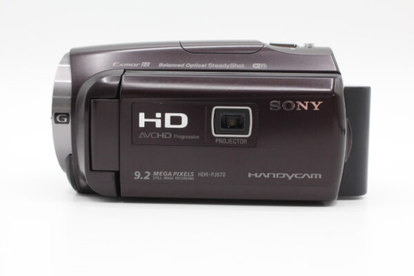【良品】SONY ソニー HDビデオカメラ Handycam HDR-PJ670 ボルドーブラウン 光学30倍 HDR-PJ670-T #LE2025191 - 画像 (4)