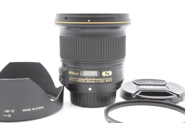 【美品】NIKON ニコン 単焦点レンズ AF-S NIKKOR 20mm f/1.8G ED AFS20 1.8G #LE2025359
