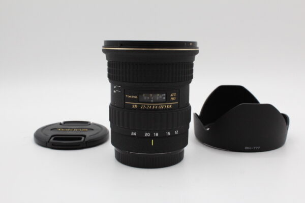 【美品】Tokina トキナー 超広角ズームレンズ AT-X 124 PRO DX 12-24mm F4 (IS) ASPHERICAL キヤノン用 APS-C対応 #LE2024514