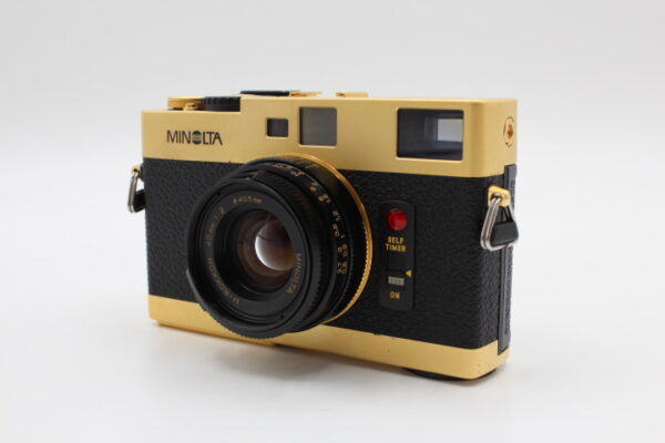 【展示美品】MINOLTA ミノルタ CLE GOLD LIMITED CLEクラブ発足記念モデル M-ROKKOR 40mm F2 ゴールド #LE2025453 - 画像 (2)