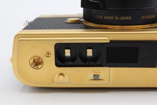 【展示美品】MINOLTA ミノルタ CLE GOLD LIMITED CLEクラブ発足記念モデル M-ROKKOR 40mm F2 ゴールド #LE2025453 - 画像 (10)