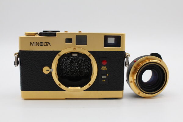 【展示美品】MINOLTA ミノルタ CLE GOLD LIMITED CLEクラブ発足記念モデル M-ROKKOR 40mm F2 ゴールド #LE2025453 - 画像 (12)