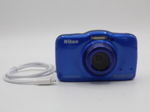 【良品】Nikon ニコン デジタルカメラ S32 防水 1300万画素 ブルー S32BL#LE2025514