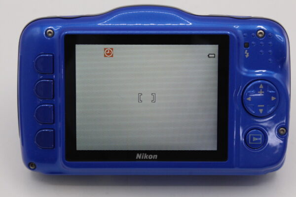 【良品】Nikon ニコン デジタルカメラ S32 防水 1300万画素 ブルー S32BL#LE2025514 - 画像 (11)