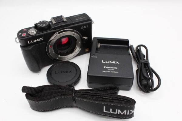 【良品】Panasonic パナソニック ミラーレス一眼カメラ ルミックス GX1 ボディ 1600万画素 エスプリブラック DMC-GX1-K#LE2025508