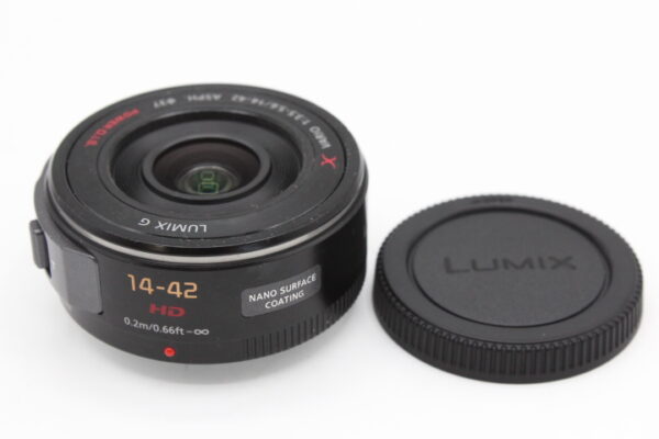 【良品】Panasonic パナソニック 標準ズームレンズ マイクロフォーサーズ用 ルミックス G X VARIO PZ 14-42mm/F3.5-5.6 ASPH./POWER #LE20255641