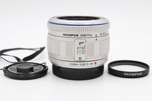 【良品】OLYMPUS オリンパス M.ZUIKO DIGITAL ED 14-42mm F3.5-5.6-SLV #LE20255841