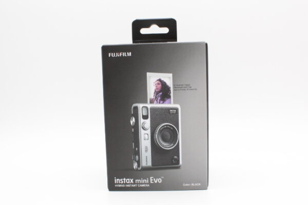 【未使用品】FUJIFILM 富士フイルム チェキ Evo ハイブリッドインスタントカメラinstax mini Evo INS MINI EVO BLACK #LE2025552