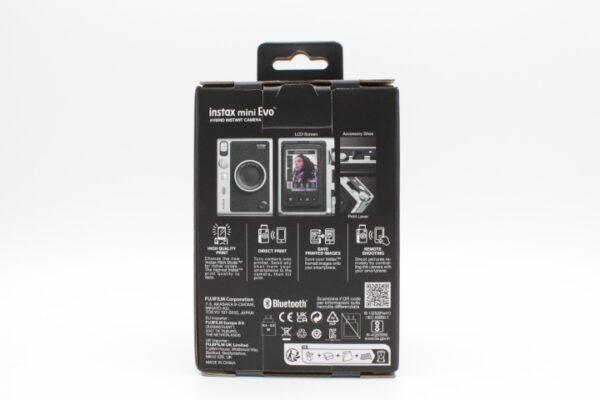 【未使用品】FUJIFILM 富士フイルム チェキ Evo ハイブリッドインスタントカメラinstax mini Evo INS MINI EVO BLACK #LE2025552 - 画像 (4)