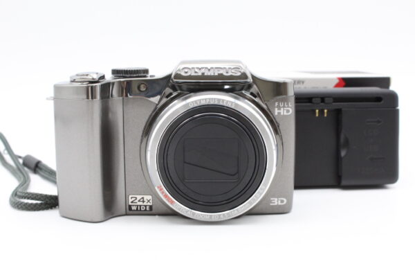 【美品】OLYMPUS オリンパス デジタルカメラ SZ-30MR マルチレコーディング シルバー 1600万画素 光学24倍ズーム 広角25mm #LE2025648