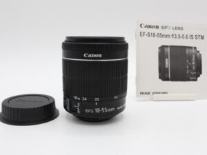 【美品】CANON キヤノン 標準ズームレンズ EF-S18-55mm F3.5-5.6 IS STM APS-C対応 #LE20256541