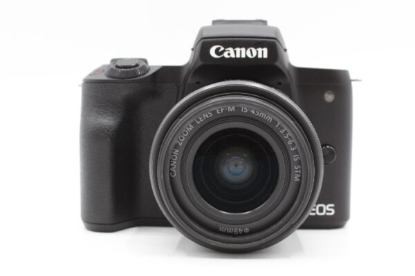 【良品】CANON キヤノン ミラーレス一眼カメラ EOS Kiss M 標準ズームキット ブラック #LE2025729 - 画像 (2)