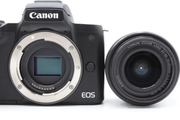 【良品】CANON キヤノン ミラーレス一眼カメラ EOS Kiss M 標準ズームキット ブラック #LE2025729 - 画像 (12)