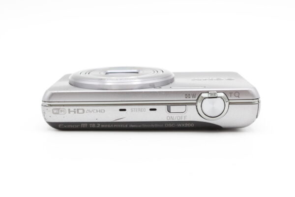 【良品】SONY ソニー デジタルカメラ Cyber-shot WX200 1890万画素 光学10倍 シルバー DSC-WX200-S #LE2025790 - 画像 (9)