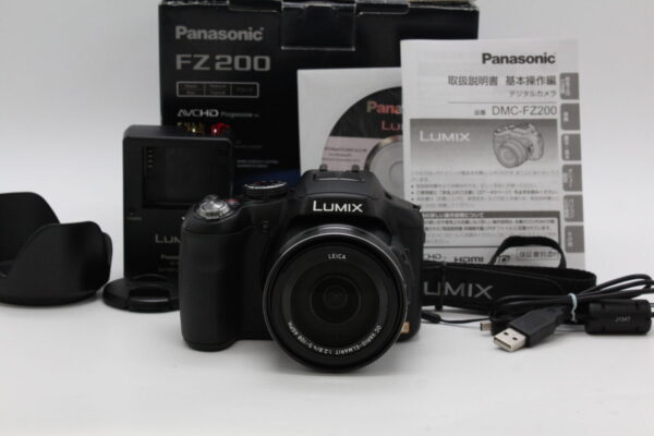 ＜＜化粧箱付き！！＞＞【美品】PANASONIC パナソニック デジタルカメラ ルミックス FZ200 光学24倍 ブラック DMC-FZ200-K #LE2025684