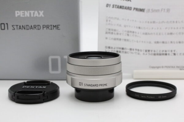 【美品】PENTAX ペンタックス 単焦点レンズ 01 STANDARD PRIME Qマウント 22067 シルバー #LE2025857