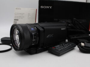 【美品】SONY ソニー ビデオカメラ FDR-AX100 4K 光学12倍 ブラック Handycam FDR-AX100 BC #LE20257751