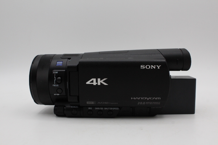 【美品】SONY ソニー ビデオカメラ FDR-AX100 4K 光学12倍 ブラック Handycam FDR-AX100 BC #LE20257751 - 画像 (2)