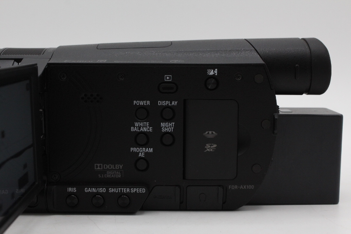 【美品】SONY ソニー ビデオカメラ FDR-AX100 4K 光学12倍 ブラック Handycam FDR-AX100 BC #LE20257751 - 画像 (9)