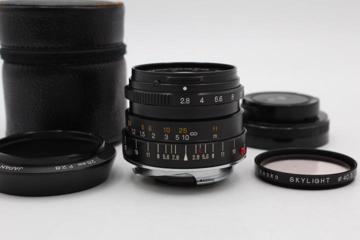 【美品】MINOLTA ミノルタ M.ROKKOR 28mm F2.8 ライカ CL CLE用レンズ #LE2025280